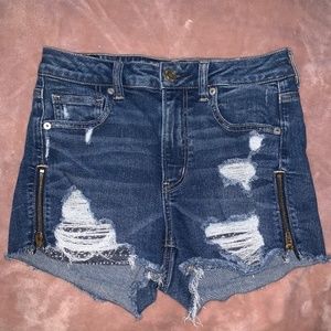 American Eagle Hi-Rise Shortie shorts size 4